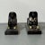 Pair of Maitland Smith Tessellated Egyptian Seated Sphinxes, Entryway For Sale - Image 4 of 12