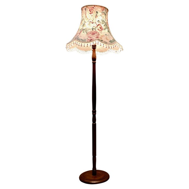 Brown Tall Vintage Floor Lamp, 1930 For Sale - Image 8 of 8