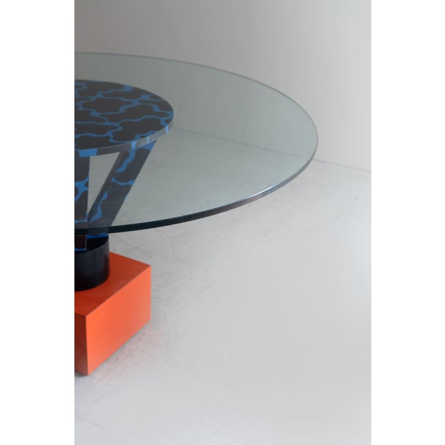 Vintage Table with Round Top, 1980 For Sale - Image 11 of 12