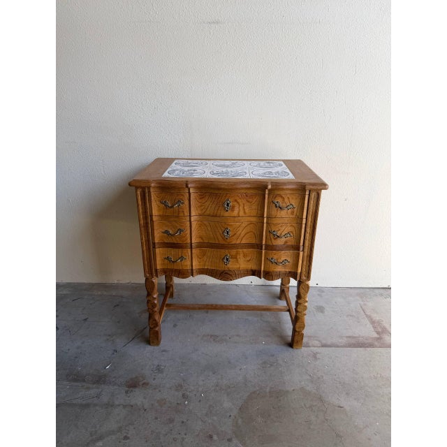 1960s Danish Oak Side Chest Attributed to Henning Kjærnulf - Vintage 1960s Scandinavian Cabinet With Drawers For Sale - Image 5 of 8