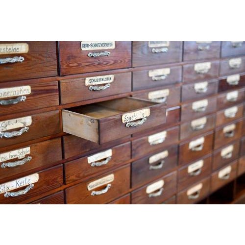 Art Nouveau Ironmongers Drawers, 1910 For Sale - Image 6 of 11