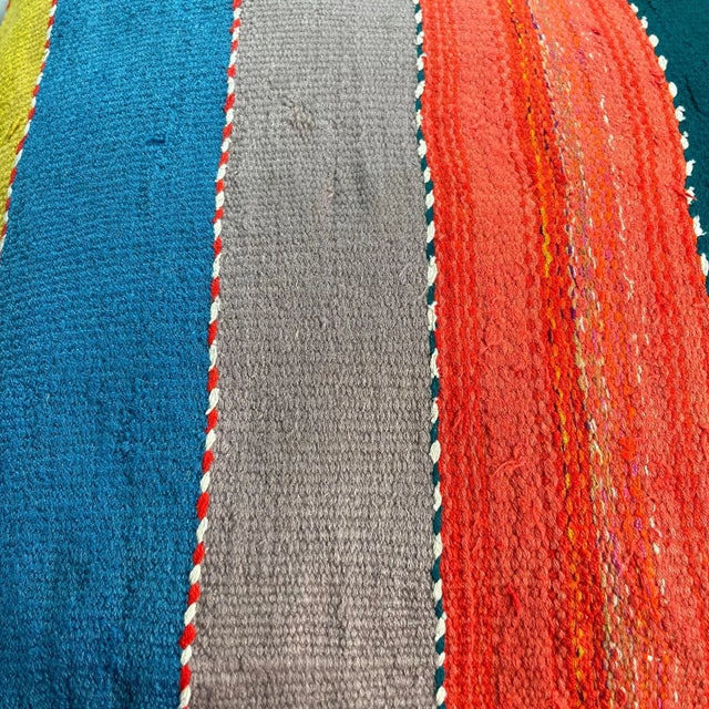 Vintage Turkish Boho Kilim Tapis Pillow Cover For Sale - Image 4 of 11