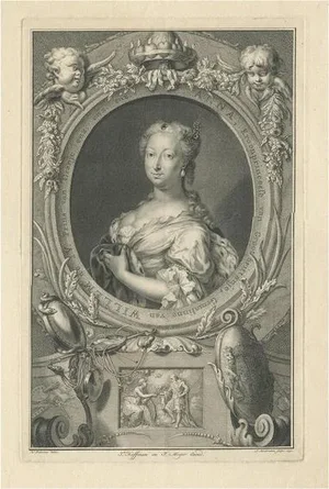 Houbraken, Portrait of Anne, Princess Royal and Princess of Orange, 1750, Print
