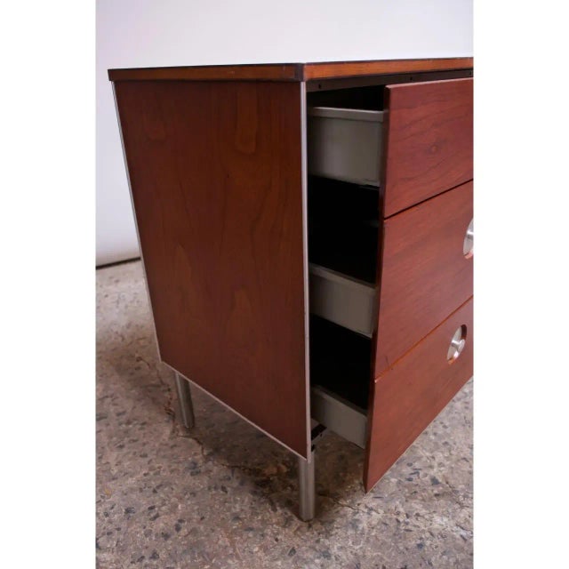Raymond Loewy for Hill-Rom Single Pedestal Student Desk For Sale - Image 9 of 13