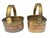 Mid Twentieth Century Set of Two Vintage Brass and Copper Baskets With Handles For Sale - Image 4 of 5