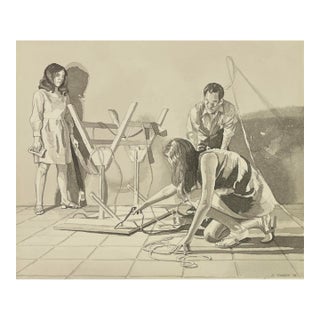 1970 Richard Joseph Contemporary Realist Figural Painting For Sale