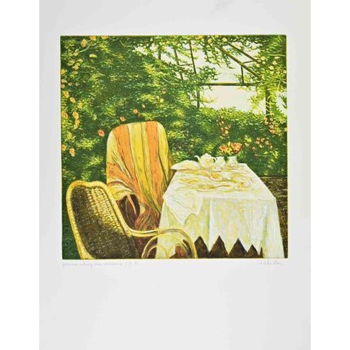 Lithograph on paper realized in 1990s. Hand signed in pencil. Artist proof. Ver good condition. This piece is attributed...