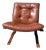 1970s “Skyline” Bent Beech & Rust Red Leather With Original Patina, Lounge Chair Attributed to Einar Hove for Hove Møbler For Sale