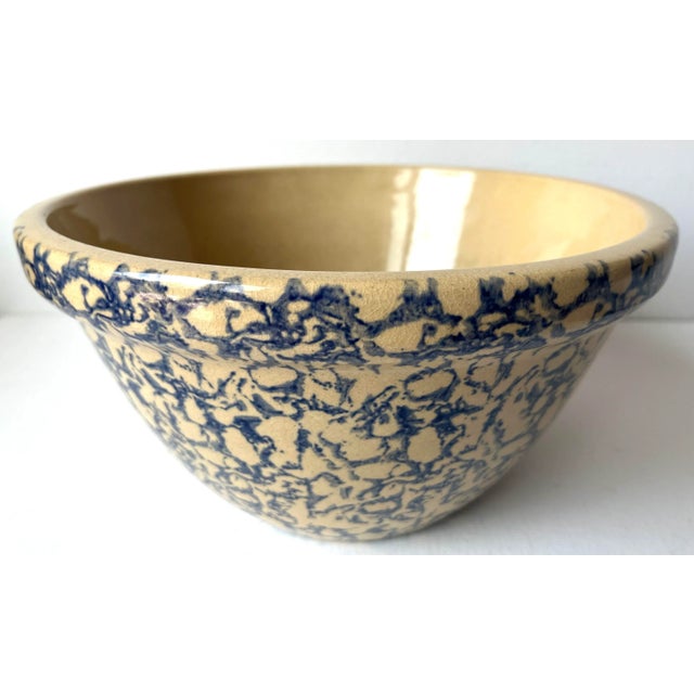 Early American Spongeware 10" Bowl-Robinson Ransbottom For Sale In New York - Image 6 of 6