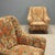 Vintage Armchairs in Fabric and Wood, Italy, 1950s For Sale - Image 3 of 9