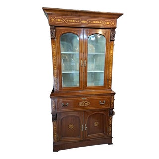 Late 19th Century English Mahogany Bookcase For Sale