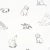 Contemporary Schumacher x The New Yorker Good Dogs Everywhere Peel & Stick Wallpaper In Black & White For Sale - Image 3 of 7