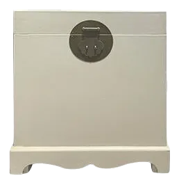 Asian Modern Cream Square Trunk