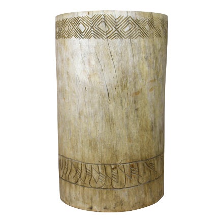 Cameroon Wood Side Table For Sale