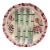 19th Century Longchamp Majolica Asparagus Plate With Flowers For Sale