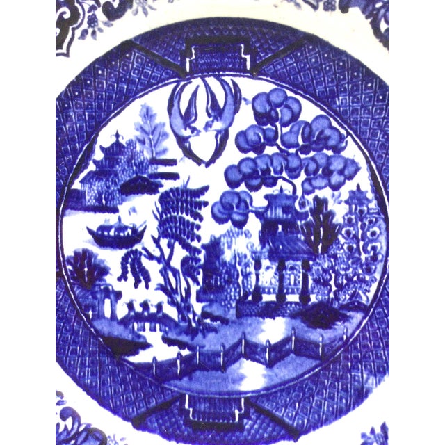 Antique Villeroy & Boch Blue Willow Dinner Plate. The Plate is 9 “ in diameter. Gorgeous deep cobalt blue like I’ve never...