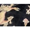 1980s Black Dragon Vintage Chinese Peking Rug 9'x 12' Handknotted Wool Carpet For Sale - Image 16 of 18