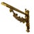 Mid-Century Baroque Hollywood Regency Italian Brass Shelf Brackets from VCR, 1960s, Set of 2 For Sale - Image 6 of 10