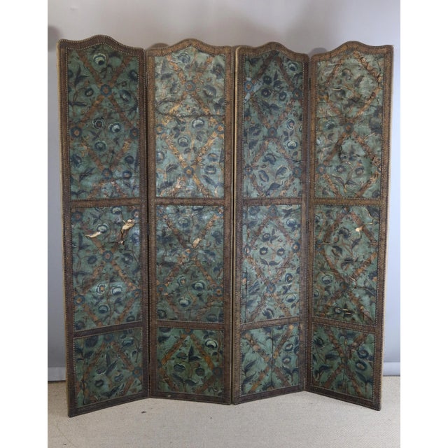 Antique Cordoba Leather Screen, 1600s For Sale - Image 16 of 16