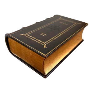 Maitland-Smith Decorative Leather Book Storage Stash Box
