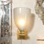 2020s Modernist Brass Sconces With Hand Blown Murano Smoked Glass With Murines For Sale - Image 5 of 12