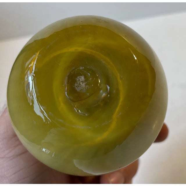 Glass Bud Vase with Optical Stripes from Holmegaard, 1930s For Sale - Image 7 of 8