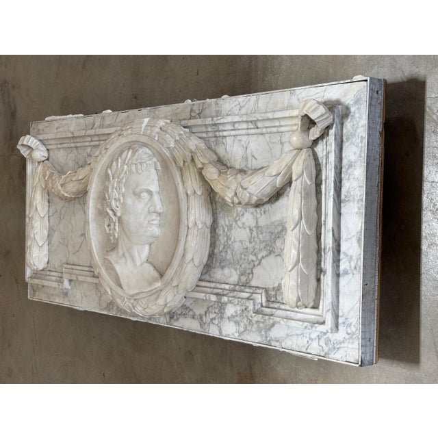 19th Century Italian Grand Tour Carved Marble Portrait Plaque Roman Emperor Titus Italy, Circa 1880s A fine example of...