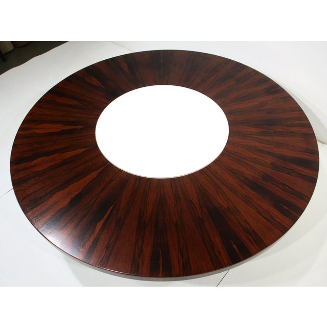 Brown Rare Milo Baughman Rosewood Lazy Susan Coffee Table for Thayer Coggin For Sale - Image 8 of 13