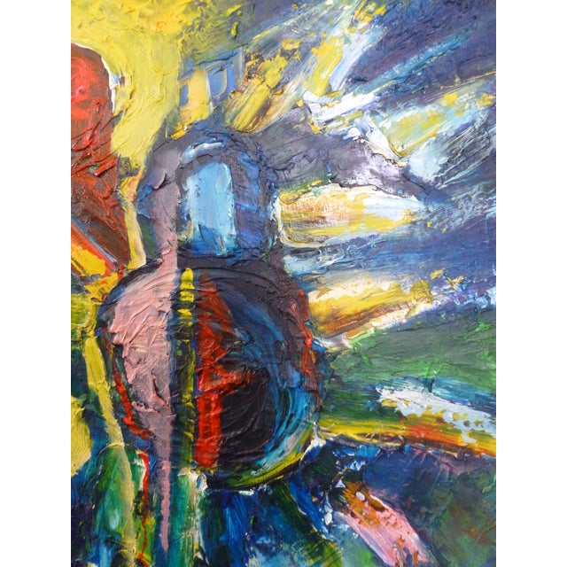 "Rio" Colorful Expressionistic Oil and Acrylic Painting by Scott Spencer For Sale In Los Angeles - Image 6 of 7