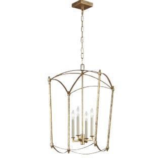 Sean Lavin by Visual Comfort Studio Thayer Medium Lantern, Antique Gild For Sale