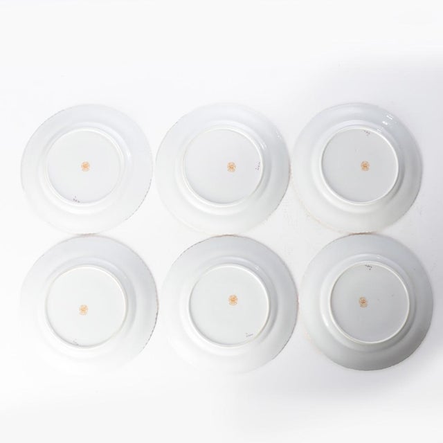 English Late 19th Century William Alsager Adderley & Co. Dinner Transferware Plates - Set of 6 For Sale - Image 3 of 8