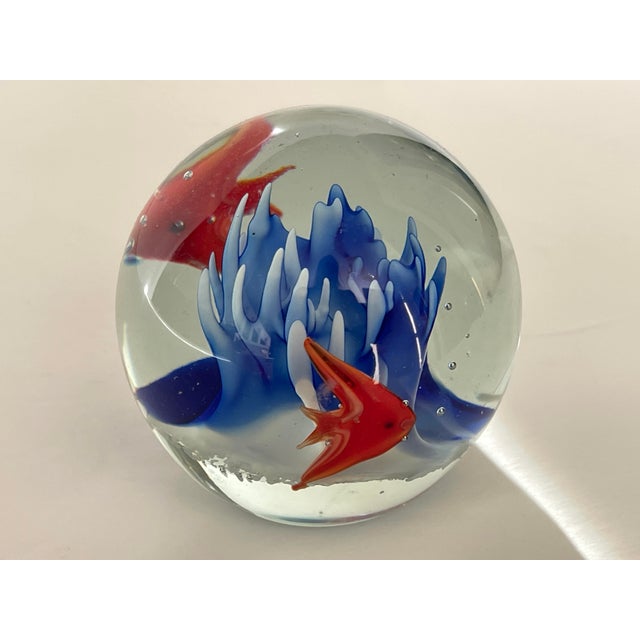Cenedese Italian Glass Fish Aquarium Paperweight For Sale In Jacksonville, FL - Image 6 of 10