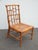 Pair Vintage Baker Furniture Side Chairs ~ Chinoiserie Bamboo Cane Brown Chairs For Sale In Los Angeles - Image 6 of 15