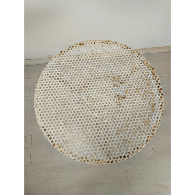Perforated Metal Garden Table, 1920s For Sale - Image 6 of 13