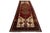 Vintage Caucasian Kazak Wool Runner Rug With Double Diamond Medallion in Crimson & Ivory For Sale - Image 4 of 8
