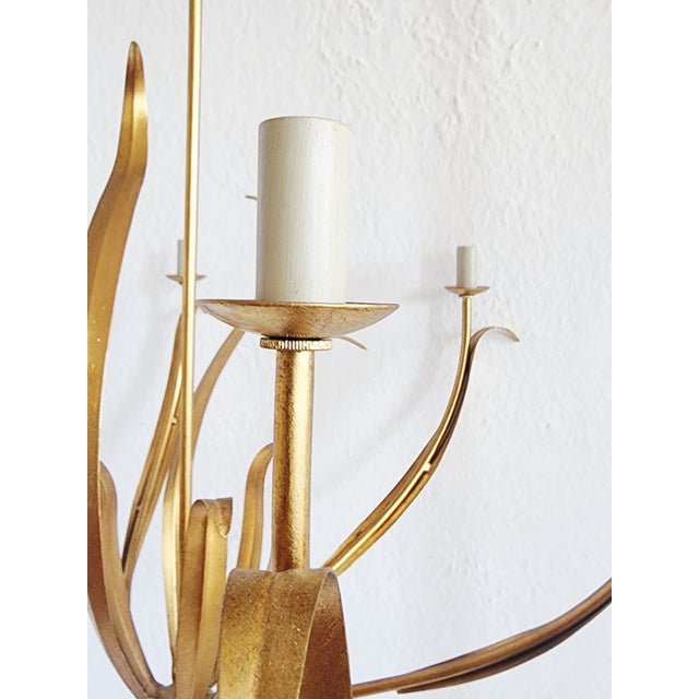 Currey & Company Menefee Gilt Wrought Chandelier For Sale - Image 11 of 16