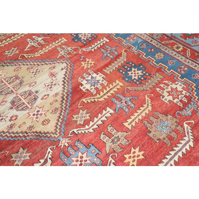 Antique Oversize Tribal Persian Bakshaish Rug For Sale - Image 10 of 18