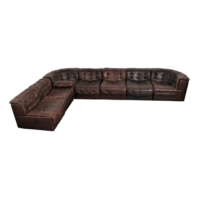 Ds11 Corner Sofa Elements from de Sede, Set of 7 For Sale