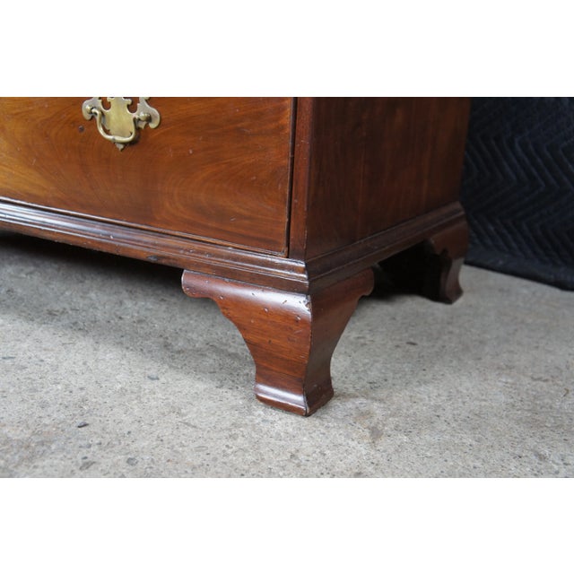 Antique American Chippendale Mahogany Chest on Chest Highboy Dresser For Sale - Image 12 of 17