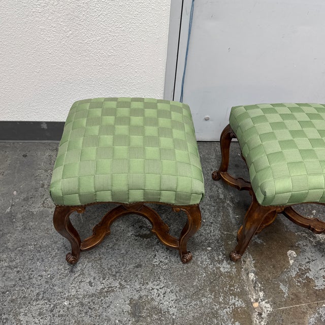 Minton-Spidell Gerard Stools, Pair For Sale - Image 9 of 12