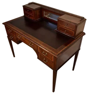 Antique Edwardian Mahogany Inlaid Writing Desk, 1900