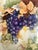 Contemporary Rare 'Pfeiffer Und Lowenstein' Antique Square Porcelain Bowl Signed Grape Design For Sale - Image 3 of 7
