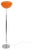 Space Age Orange Floor Lamp, 1960s For Sale