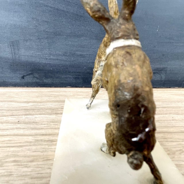 Late 19th Century Austrian or Vienna Cold Painted Bronze Boxing Rabbits ...
