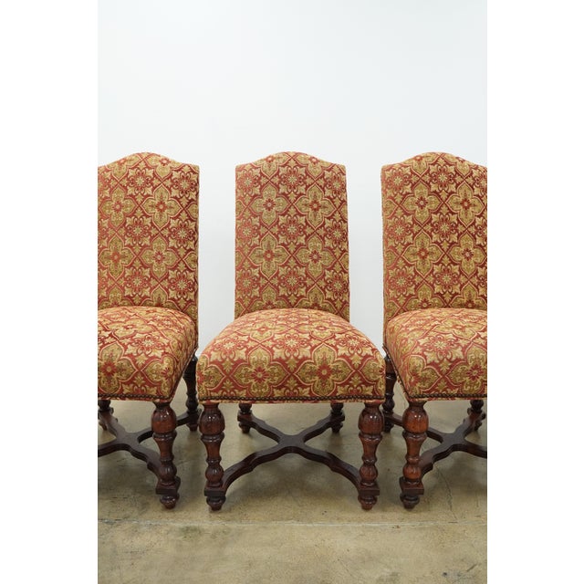 Vintage Designmaster Traditional Upholstered Dining Chairs (Set of 8) For Sale - Image 15 of 17
