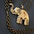 Symbol Of Luck Elephant Long Chain Necklace For Sale In Miami - Image 6 of 12