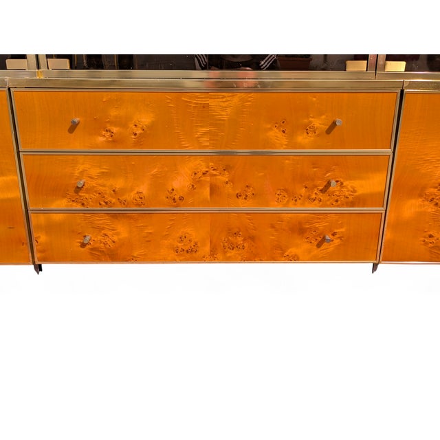 Vintage Burl Wood Display Cabinet, 1980s For Sale - Image 4 of 14