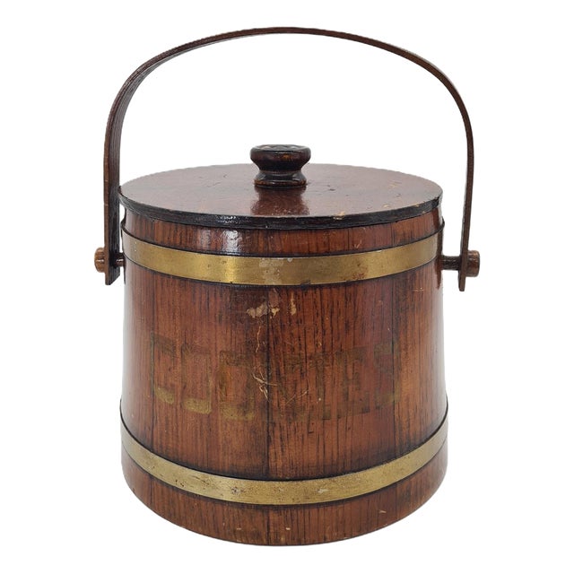 Wooden Cookie Jar, Vermont, USA, 1960s For Sale
