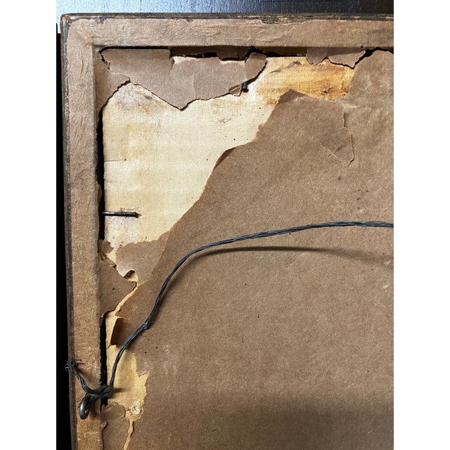 Pair of Rare Antique Religious Framed Prints of the Sacred Heart of Jesus and the Immaculate Heart of Mary For Sale - Image 18 of 18