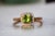 Contemporary The Zhu: Peridot and Natural Diamond Halo Ring in Yellow Gold For Sale - Image 3 of 11
